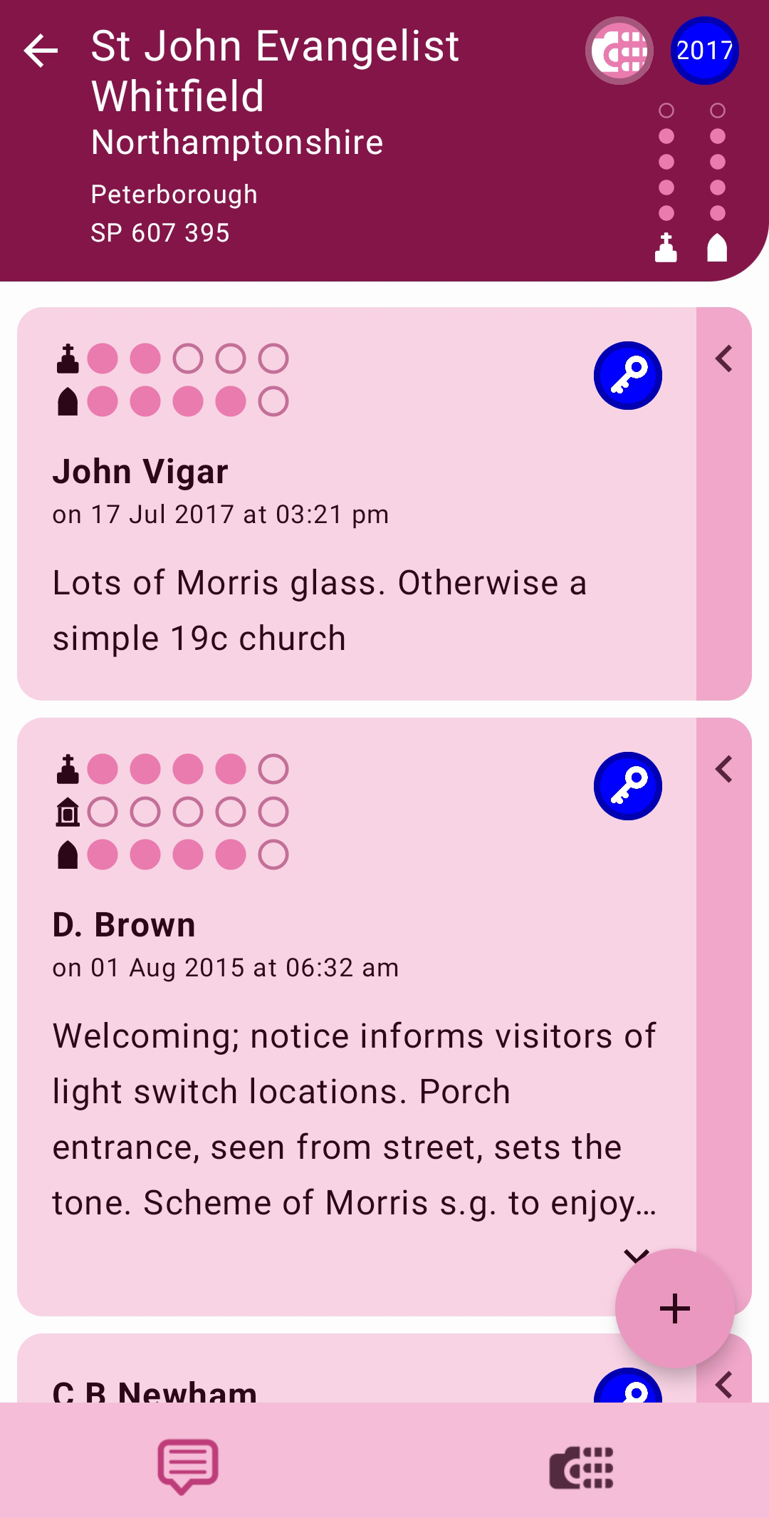 Keyholder app visitor comments